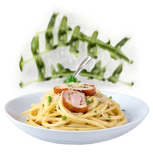 Pasta Carbonara Dish PNG 74