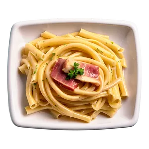 Pasta Carbonara Dish PNG Peh3
