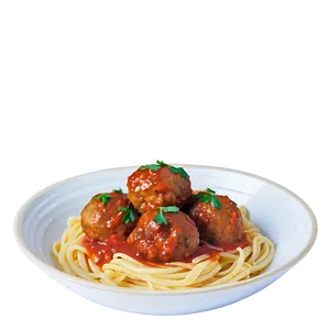 Pasta With Meatballs PNG Nqr