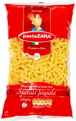 Pasta Zara Spirali Piccole500g Package PNG image