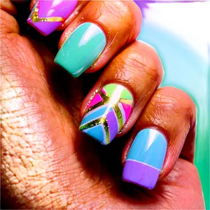 Pastel Acrylic Nails Collection PNG Oiw