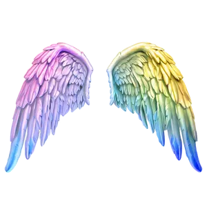 Pastel Angel Wings Background PNG 05042024