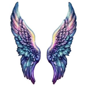 Pastel Angel Wings Background PNG Prg76
