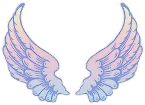 Pastel Angel Wings Illustration PNG image