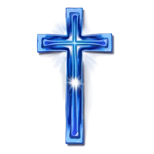 Pastel Blue Cross PNG 1
