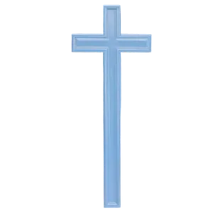 Pastel Blue Cross PNG 73