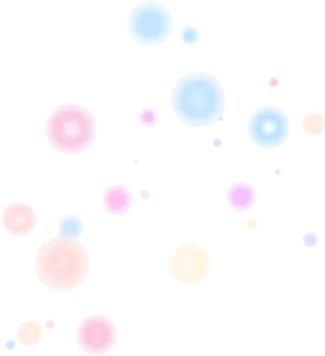 Pastel Bubbleson Black Background PNG image