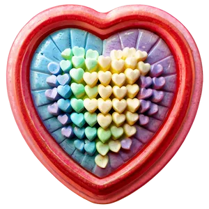 Pastel Candy Heart Png 56 PNG image