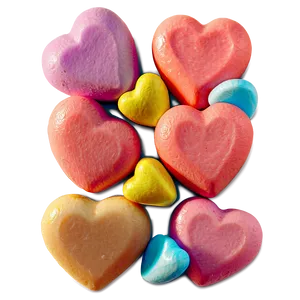 Pastel Candy Hearts PNG 06212024