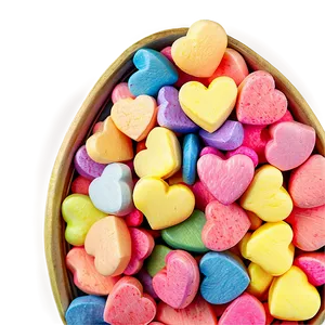 Pastel Candy Hearts PNG 49