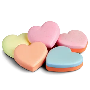 Pastel Candy Hearts PNG 51