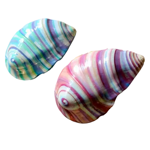 Pastel Colored Shells PNG 06212024 PNG