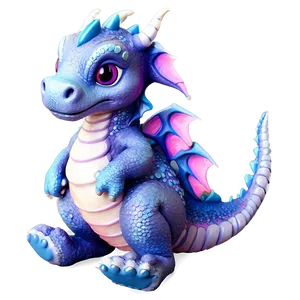 Pastel Cute Dragon Png 06262024 PNG image