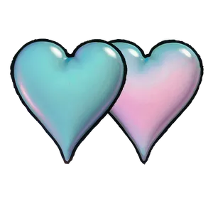 Pastel Cute Heart PNG 05232024
