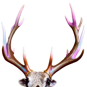 Pastel Deer Antler PNG 22