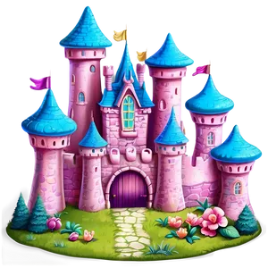 Pastel Disney Castle PNG Ixu