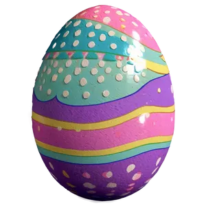 Pastel Easter Egg PNG 05252024