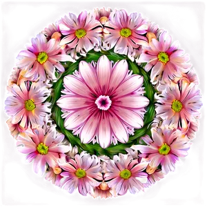 Pastel Flower Circle PNG 06252024 PNG