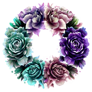 Pastel Flower Circle PNG Yih94 PNG