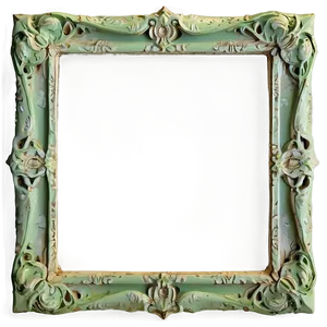 Pastel Green Frame PNG Sff5 PNG
