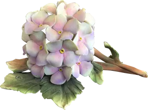 Pastel Hydrangea Bloom PNG image
