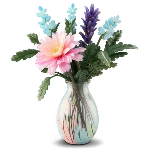 Pastel Indie Flower Arrangement Png Toy13 PNG image