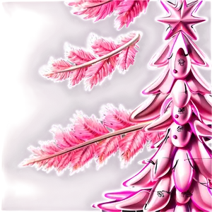 Pastel Pink Christmas Tree Png 9 PNG image