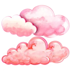 Pastel Pink Clouds PNG Oxg