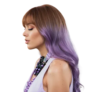 Pastel Purple Hair Dreamy Style PNG 78 PNG