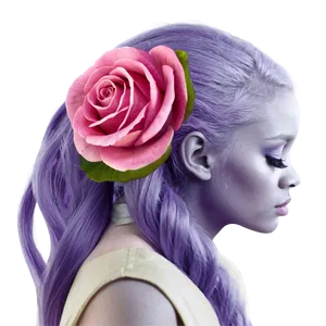 Pastel Purple Hair Dreamy Style PNG Gew PNG