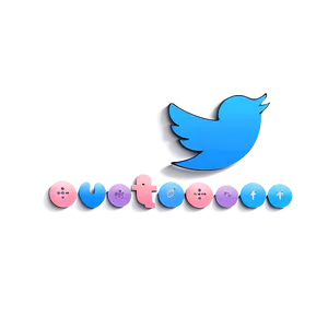 Pastel Twitter Logo Png Axt7 PNG image