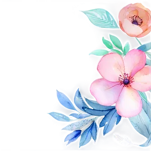 Pastel Watercolor Florals PNG 06272024