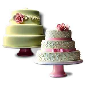 Pastel Wedding Cake PNG 06122024