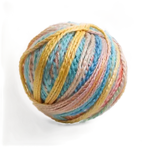Pastel Yarn Ball PNG 06212024 PNG