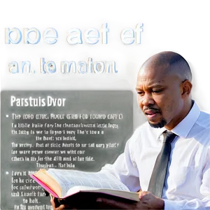 Pastor And Bible Study Png 47 PNG image