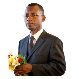 Pastor At Funeral Service PNG Vdj
