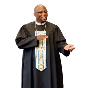 Pastor Giving Sermon PNG Hmu
