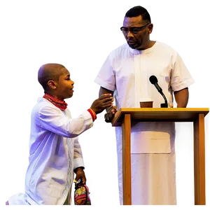 Pastor In Easter Service PNG Wuk PNG