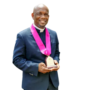 Pastor With Awards PNG Qke