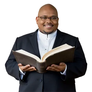 Pastor With Holy Book PNG 06272024 PNG