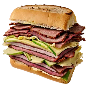 Pastrami Sandwich PNG 2