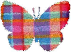 Patchwork Butterfly Artwork