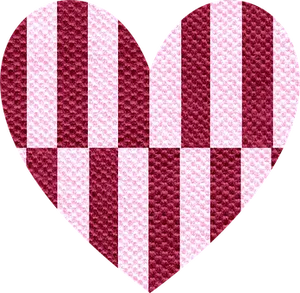 Patchwork Heart Pattern Valentines PNG image