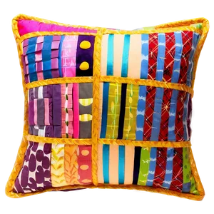 Patchwork Pillow Png Piq40 PNG image