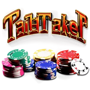 Path Taker Casino Game Logoand Chips PNG