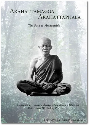 Pathto Arahantship Monk Meditation PNG image
