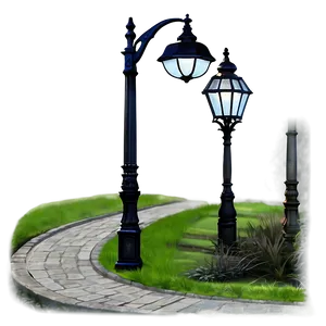 Pathway Street Light Png 05252024 PNG image