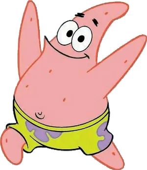 Patrick_ Star_ Happy_ Expression PNG image