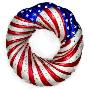 Patriotic 4th Of July Wreath Png 37 PNG image