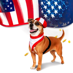 Patriotic Dog Costume On 4th Of July Png Ilf63 PNG image